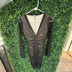 Black mini dress
